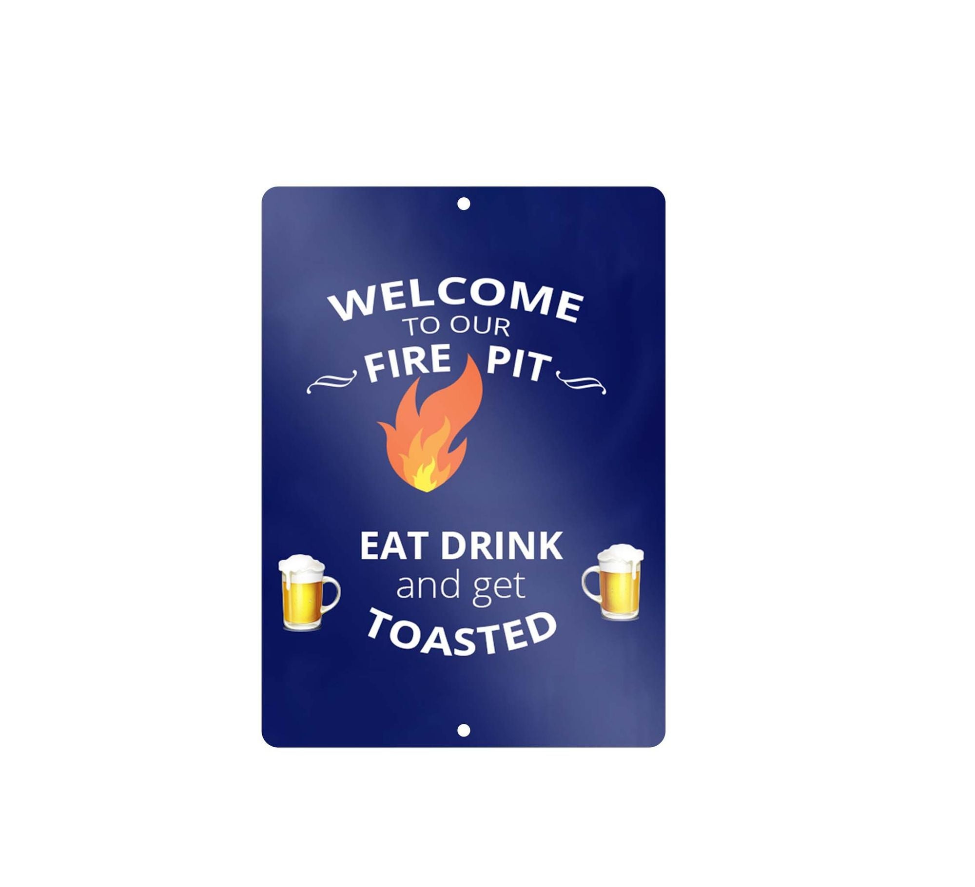 Reflective Firepit Signs