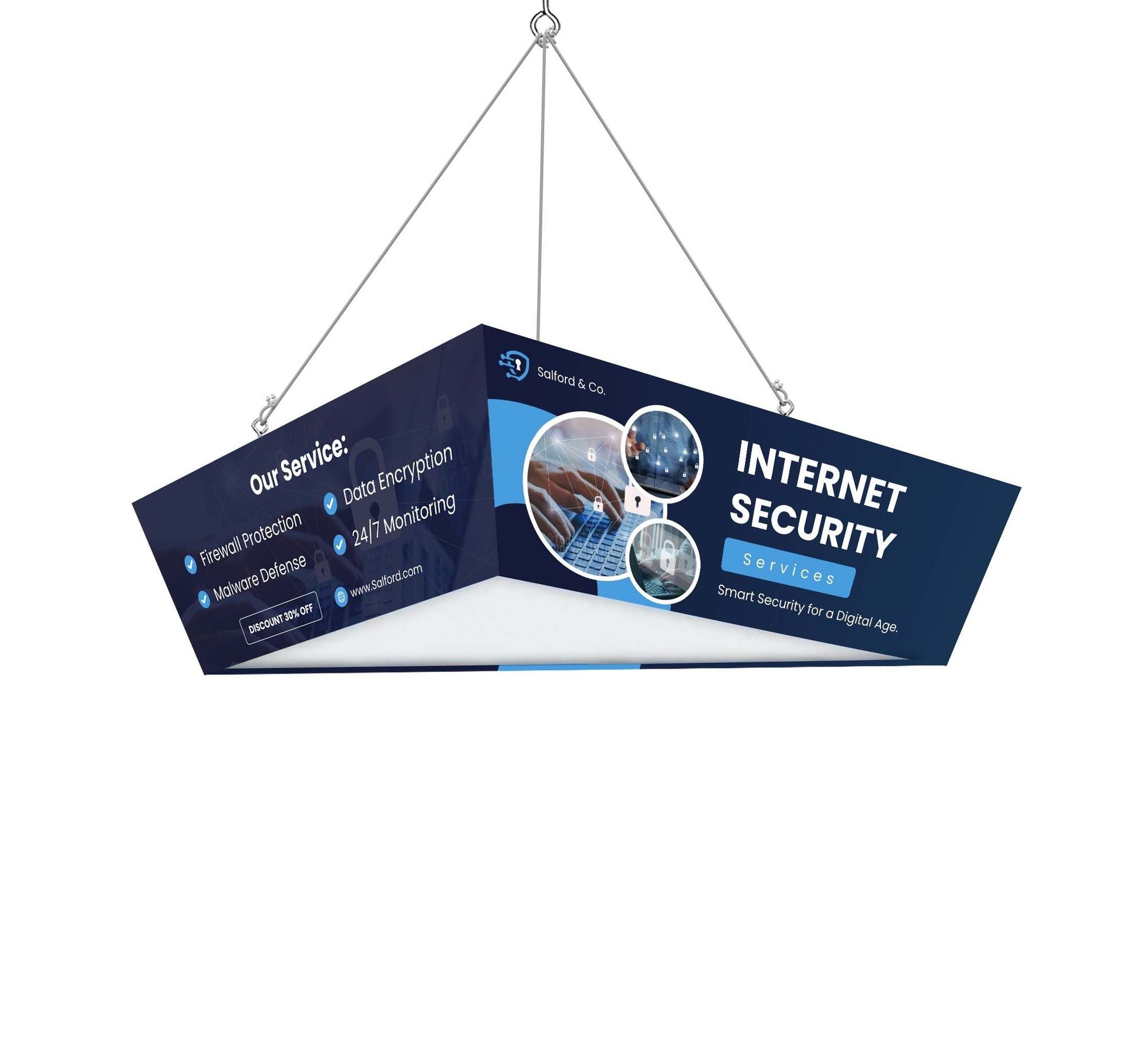 Sky Tube Tapered Triangle Hanging Banners