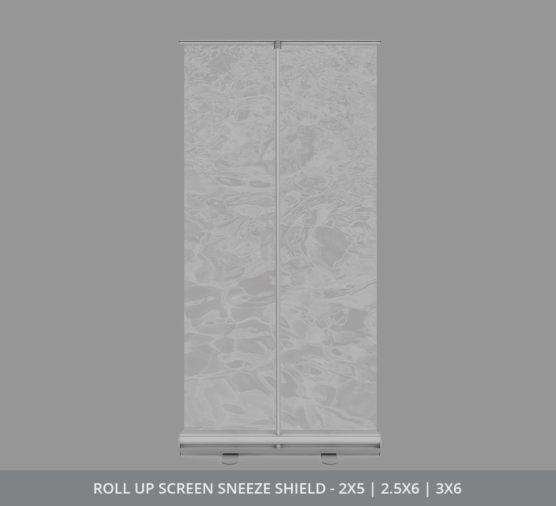 Roll Up Screen Sneeze Shield