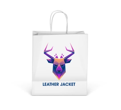 Printed White Paper Shopping Bags