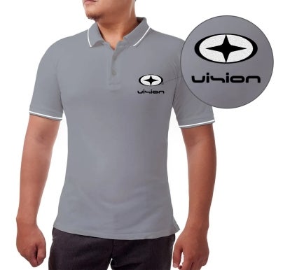 Men's Grey Polo Shirt - Embroidered