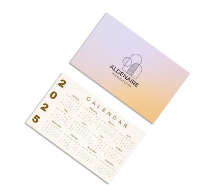 Flat Pocket Calendars