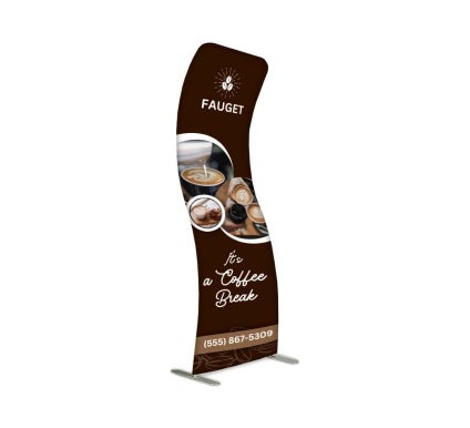 Fabric Display Stand S Shape