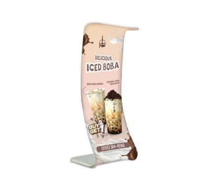 Fabric Display Stand Snake D