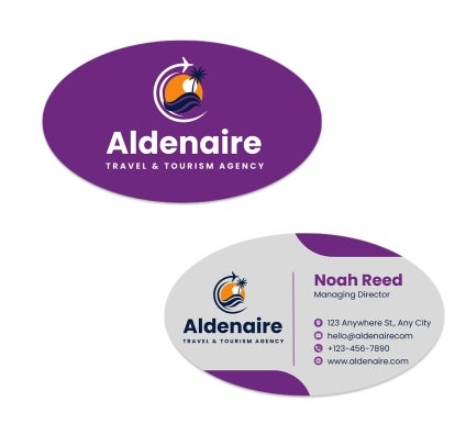 Oval Business Cards