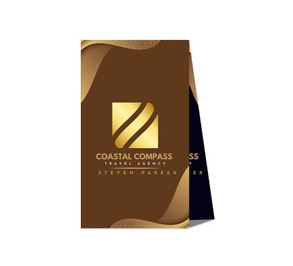 Folded Business Cards - Vertical