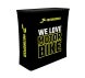 10ft Inline Trade Show Booth – Portable Backwall Display with Counter & Shelving