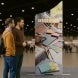 6.5ft Magnetic Modular Fabric Display - Two Sloped & Straight Banner Stands