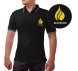 Men's Black Polo Shirt - Embroidered