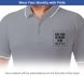 Men's Grey Polo Shirt - Embroidered