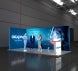 20ft Backlit Trade Show Display – LED Lightbox Display with Counter & Storage