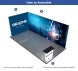 20ft Backlit Trade Show Display – LED Lightbox Display with Counter & Storage