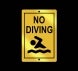 Reflective Pool Signs