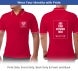 Men's Red Cotton Polo Shirt - Printed