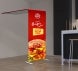 L shaped Tube Arch Fabric Display