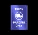 Reflective Truck Parking Only Signs