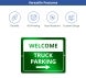 Reflective Truck Parking Only Signs