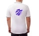 Men's White Cotton Polo Shirt - Printed