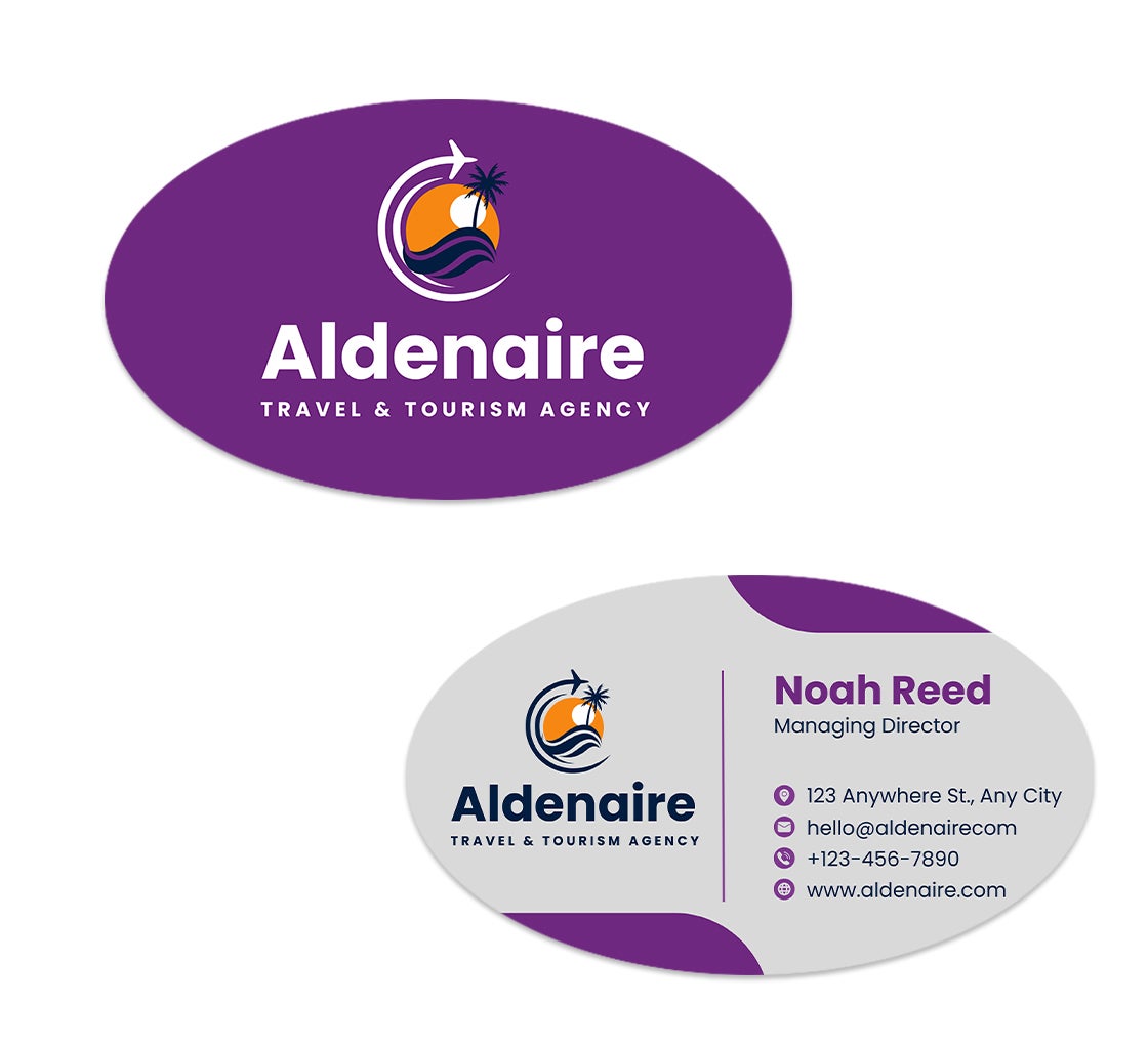 Oval Business Cards